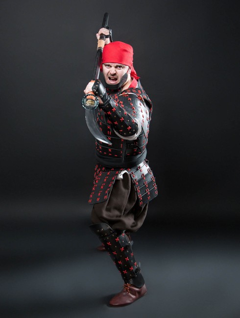 O Yoroi - Japanese samurai leather warrior armor Corazza