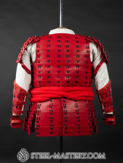 O Yoroi - Japanese samurai leather warrior armor Corazza