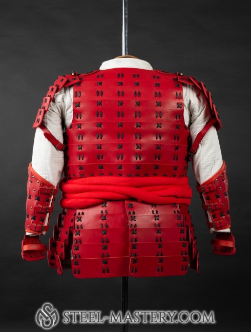 O Yoroi - Japanese samurai leather warrior armor Armadura de placas