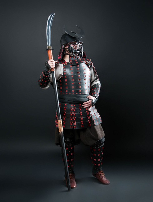 O Yoroi - Japanese samurai leather warrior armor Armure de plaques