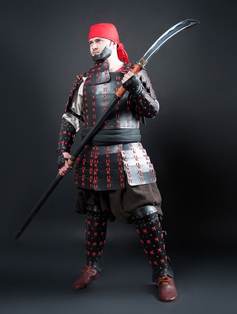 O Yoroi - Japanese samurai leather warrior armor Armure de plaques