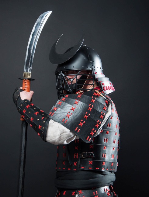 O Yoroi - Japanese samurai leather warrior armor Armure de plaques