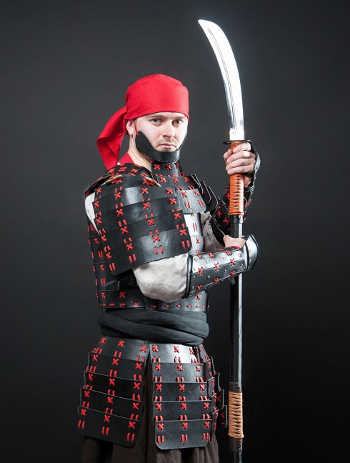 O Yoroi - Japanese samurai leather warrior armor Corazza