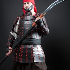 O Yoroi samurai leather warrior armor set image-1