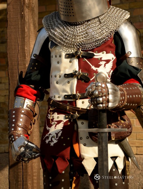 Visby brigandine gauntlets Guanti brigantini e muffole
