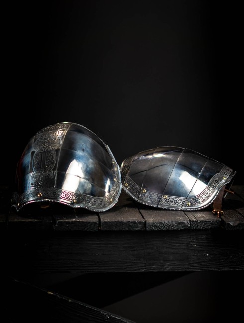 Plate pauldrons, part of full plate armor (garniture) of George Clifford, end of the XVI century Armure de plaques