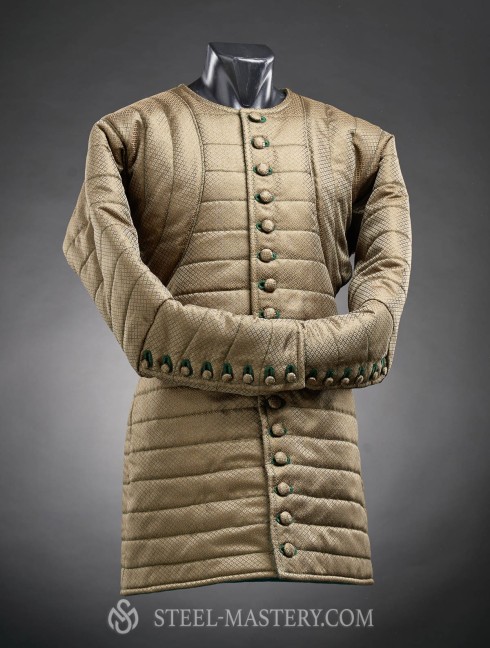 Royal gambeson of patterned fabric Gambesons