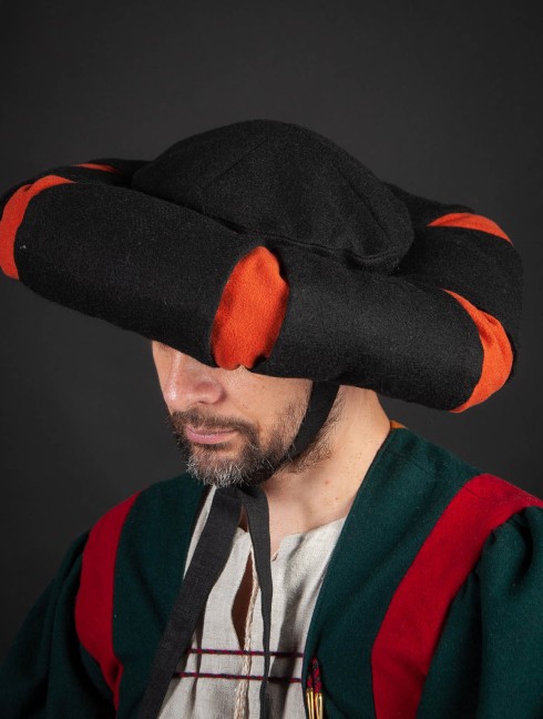 Landsknecht hat with cuts Copricapo