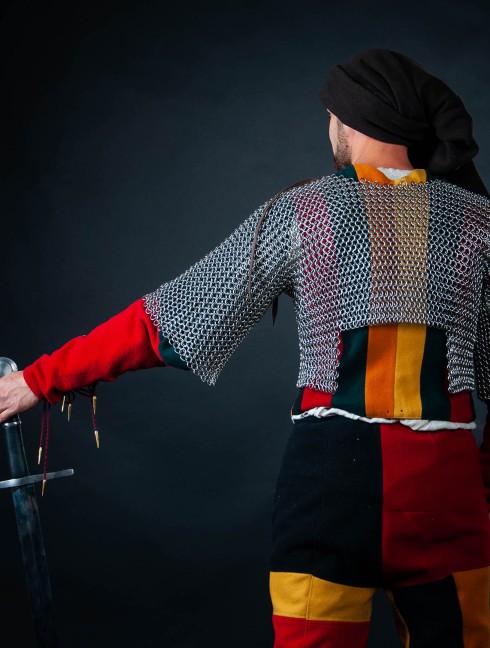 Chainmail camisole for arm doublet for covering armpits Cotta di maglia e usberghi