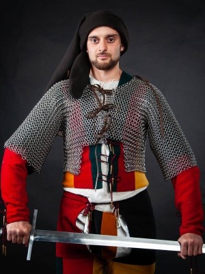 Chainmail camisole for arm doublet for covering armpits Cottes de mailles et hauberts