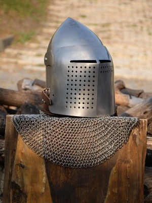 Bascinet for modern fencing (medieval stylization)