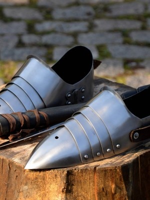 Plate sabatons for modern sword fencing Plattenrüstungen