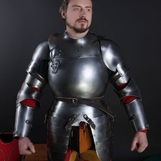 Plate cuirass with tassets, a part of the jousting knight armor, XVI century image-1