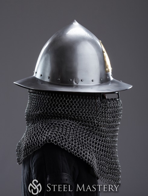 Chapel with bar grill and mail aventail - Louis Armure de plaques