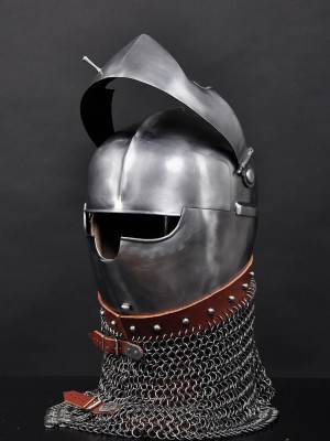 ARMET WITH RONDEL, ITALY, MIDDLE XV CENTURY Plate armor