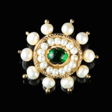 Brooch with green stone, late XV c. image-1