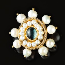 Brooch with blue stone, late XV c. image-1
