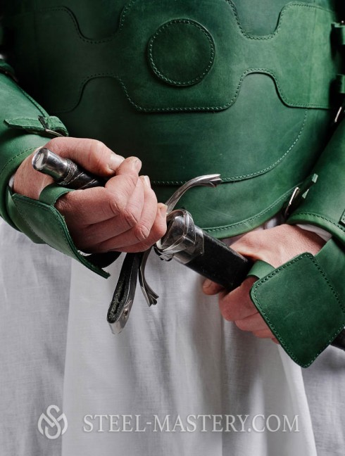 LEATHER ASSASSIN ARMOR: VEST AND BRACERS  Armatura fantastica