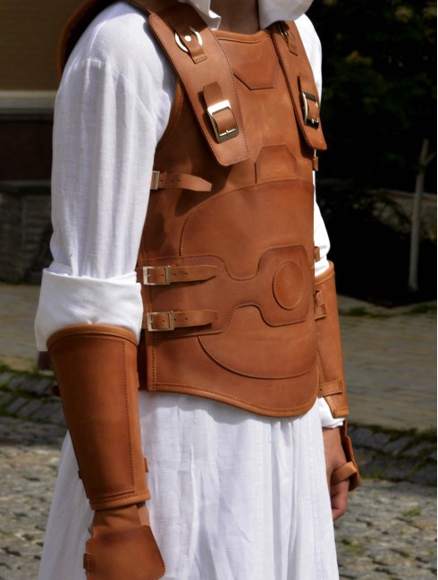 LEATHER ASSASSIN ARMOR: VEST AND BRACERS  Armure fantaisie