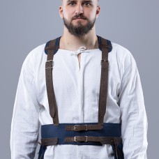 Belt for chausses with leather suspenders image-1