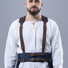Belt for chausses with leather suspenders image-1