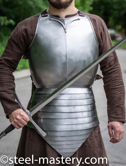 KNIGHT STRAPPED-ON BREASTPLATE OF XIV CENTURY 