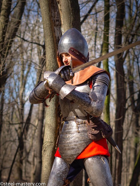KNIGHT STRAPPED-ON BREASTPLATE OF XIV CENTURY 
