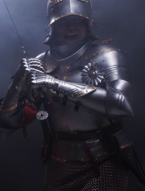 GERMAN GOTHIC CUIRASS, XV CENTURY Kürasse,Brustplatten und Ringkragen