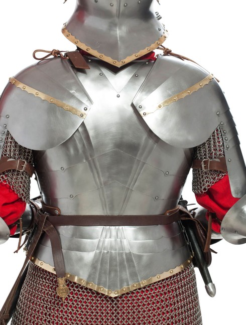 GERMAN GOTHIC CUIRASS, XV CENTURY Corazze, armatura per pettorali, gorgiere