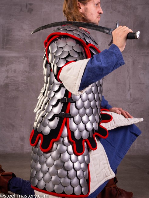 Scale skirt, part of steel scale armor Scale body armour and plates