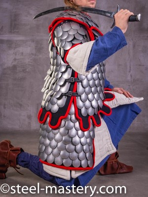 Scale skirt, part of steel scale armor Scale body armour and plates