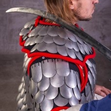 Scale spaulders, part of steel scale armor image-1