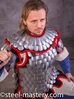 Scale pelerine, part of steel scale armor
