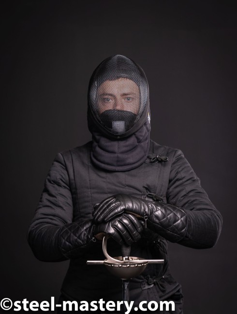 BLACK FENCING JACKET   Gambeson