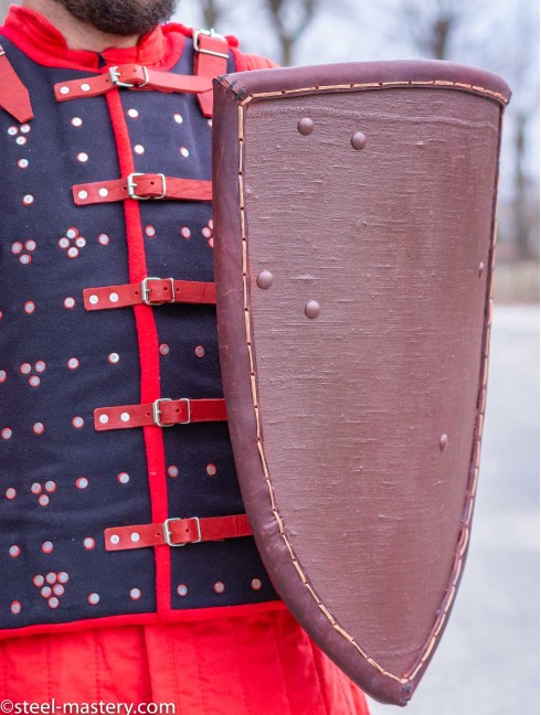 Medieval shield with leather edge Shields