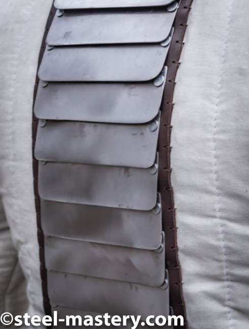 Spine protection for self-sewing Gambeson