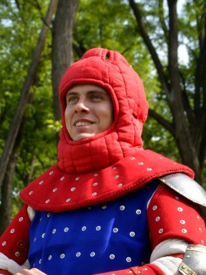 Padded Medieval coif 