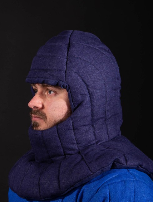 Padded Medieval coif Gepolsterte hauben und kappen