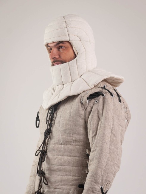 Padded Medieval coif Gepolsterte hauben und kappen