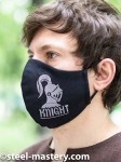 Decorative face mask with embroidery "Knight"
