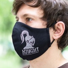Decorative face mask with embroidery "Knight" image-1