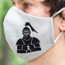 Decorative face mask with embroidery "Armor" image-1