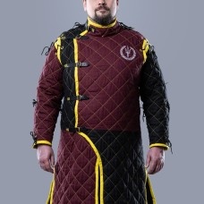 HEMA style gambeson with diamond stitching image-1