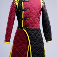 HEMA style gambeson with diamond stitching image-1