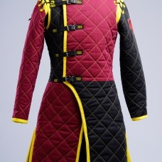 HEMA style gambeson with diamond stitching image-1