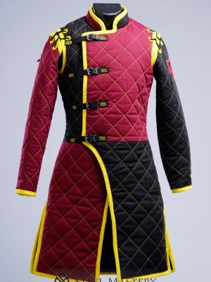 HEMA style gambeson with diamond stitching