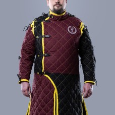 HEMA style gambeson with diamond stitching image-1