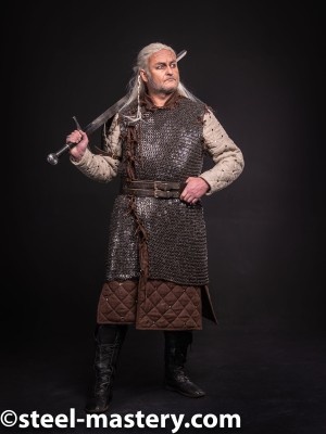 Witcher chainmail armor Gambison