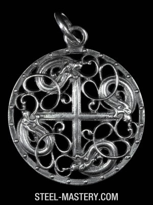 Nordic jewelry - dragon wolf 