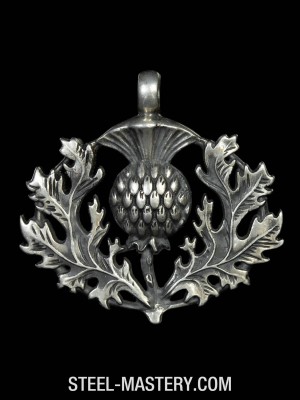 Scottish thistle necklace Pendants